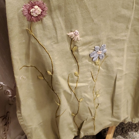 Bleu Bayou Full Maxi Dress with Ribbon Embroidery - Picture 7 of 11